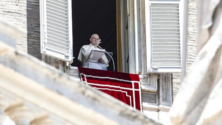 Le Pape François lors de l'Angélus.