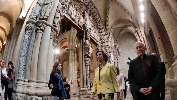 Królowa Zofia przy Portyku Chwały