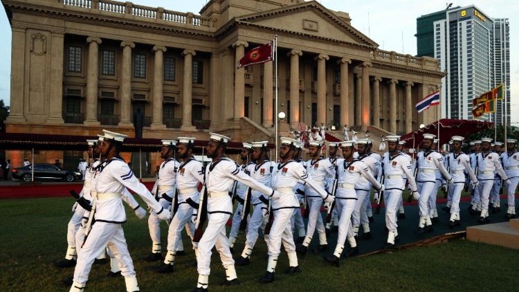 Parade in Colombo, der Hauptstadt von Sri Lanka