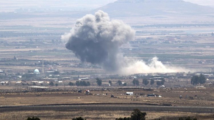 Bombardamenti nel Golan