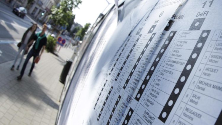 Dans une rue de Bruxelles, Belgique - 24 mai 2019