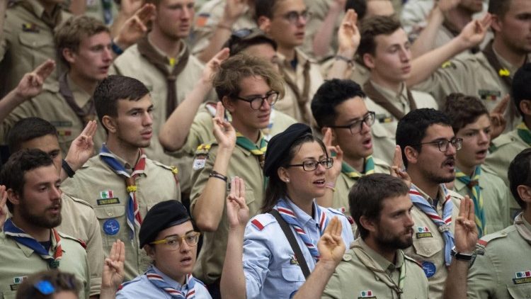 Skauci Europy w Watykanie (2 sierpnia 2019)