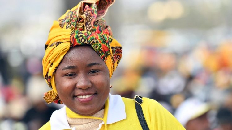 With Pope Francis at the Soamandrakizay diocesan grounds in Antananarivo
