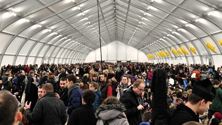 Uczestnicy 42. Spotkania Młodych we Wrocławiu 