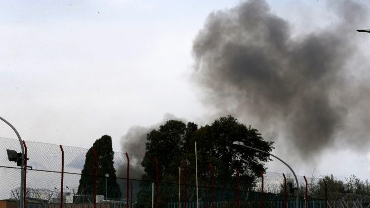 Protesta nel carcere romano di Rebibbia