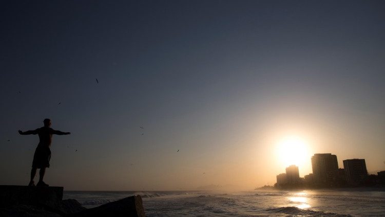 Fast leerer Badestrand in Brasilien