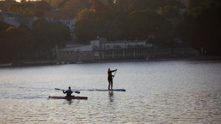 Am Emmarencia-Staudamm in Johannesburg