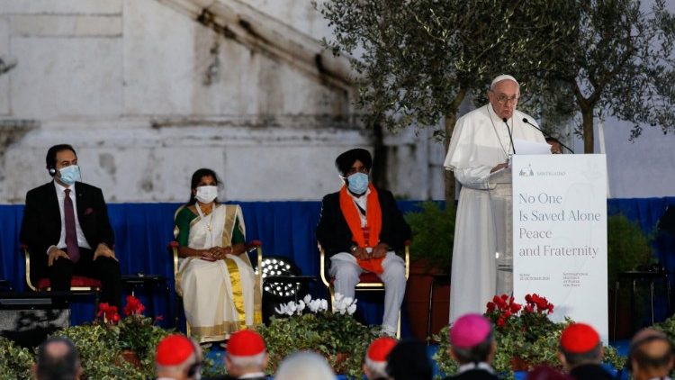 பன்னாட்டு, பலசமயக் கூட்டத்தில் திருத்தந்தை வழங்கிய உரை