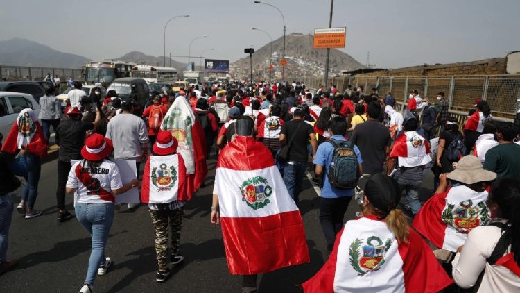 Protestos no Peru