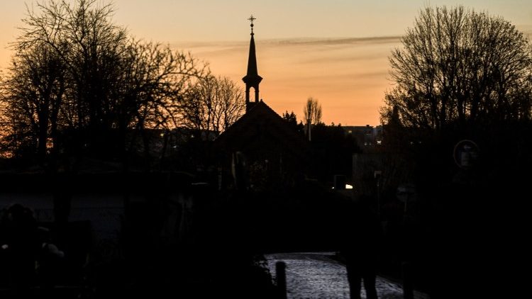 Sonnenuntergang über Berlin - Aufnahme von diesem Wochenende