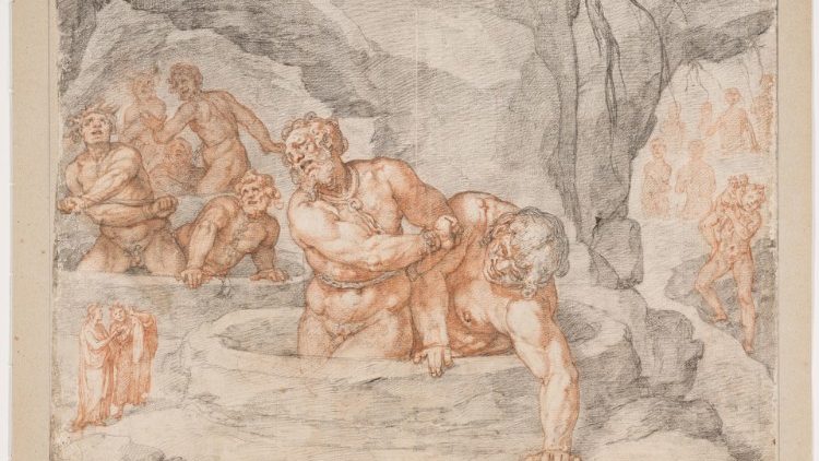 Federico Zuccari, Dante Istoriato, I giganti, 1586-1588, Gallerie degli Uffizi 