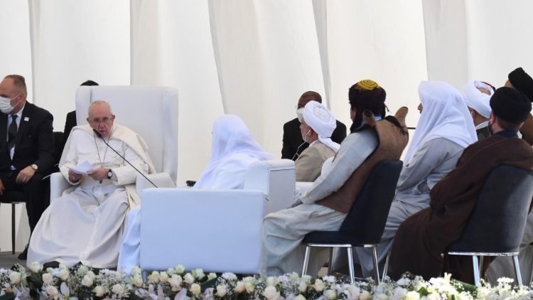 كلمة البابا فرنسيس في اللقاء بين الأديان في أور 