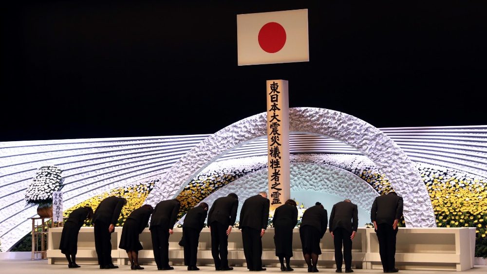 Memorial construído em Tóquio recorda vítimas do terremoto de magnitude 9.0, seguido de tsunami