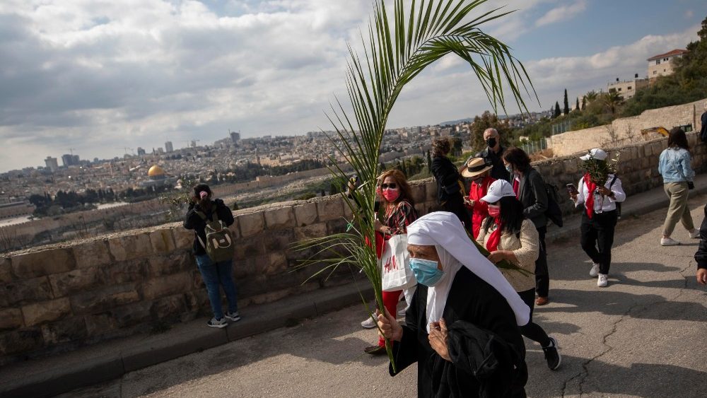 Procesión en Tierra Santa: Domingo de Ramos.
