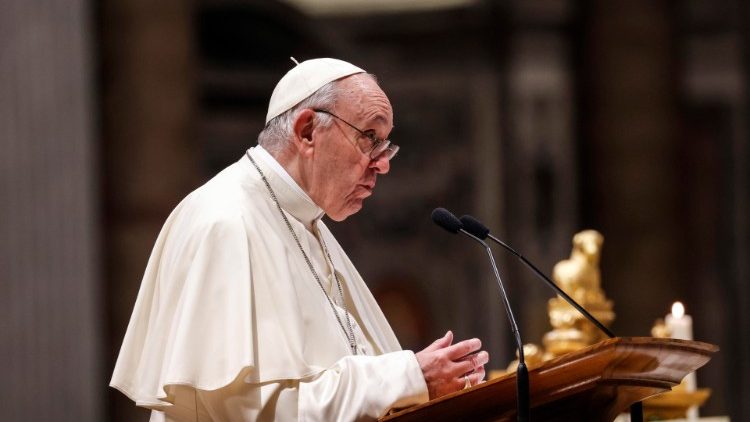 Papst Franziskus beim Te Deum 2021