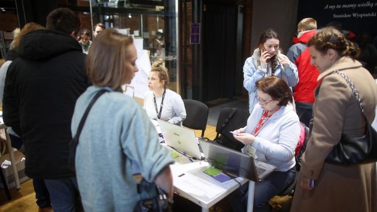 Ukraine-Flüchtlinge in Krakau