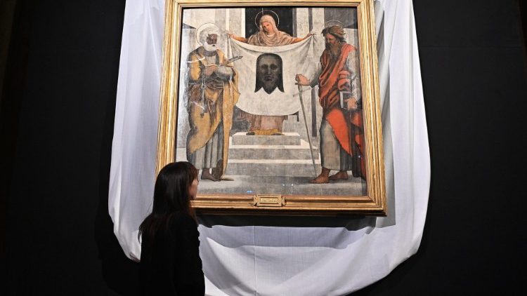 Карціна Уга да Карпі для алтара святой Веранікі ў ватыканскай базыліцы