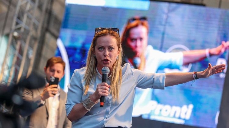 Giorgia Meloni von den Fratelli d'Italia ("Brüder Italiens") hat Chancen auf das Amt der Ministerpräsidentin