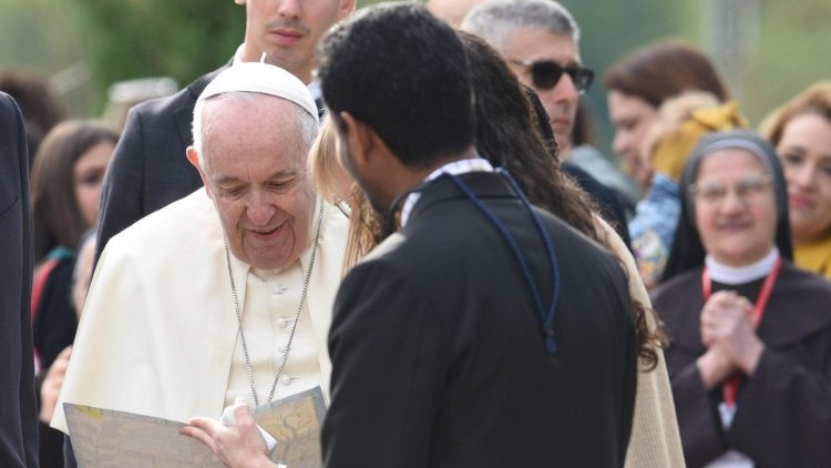 Franziskus auf einem alternativen Wirtschaftsgipfel in Assisi im September letzten  Jahres