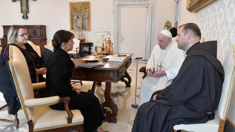 Aljona Verbytska na audiencii (1. okt. 2022)