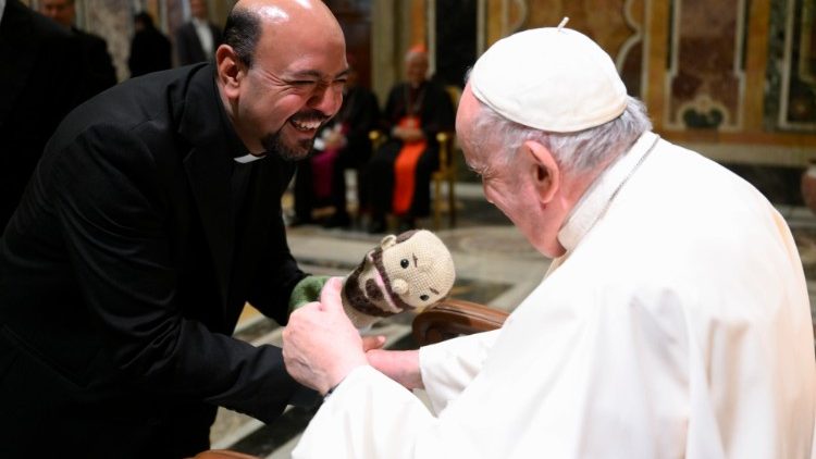 Le Pape avec les recteurs et formateurs des séminaires