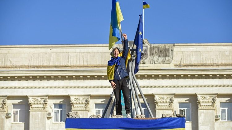 Liberata la città ucraina di Kherson (EPA)