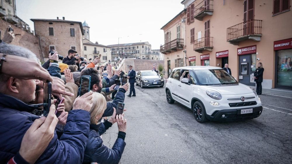 Pápež u príbuzných v Piemonte