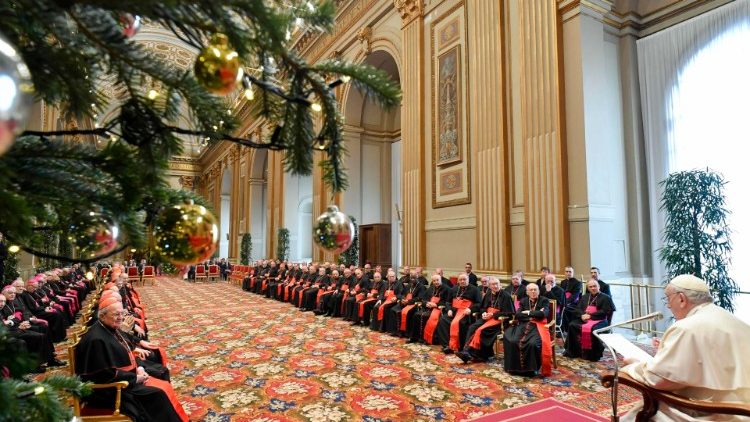 Beim Weihnachtsempfang für die Kurie 2022