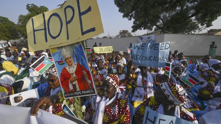 Đức Thánh Cha chủ sự buổi Cầu nguyện đại kết tại Lăng “John Garang”