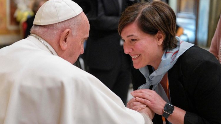 Папа падчас аўдыенцыі з членамі кангрэгацыі святога Юзафа 