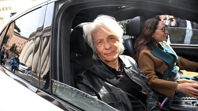 Pietro Orlandi verlässt den Vatikan, nach einem mehrstündigen Gespräch mit Staatsanwalt Alessandro Diddi