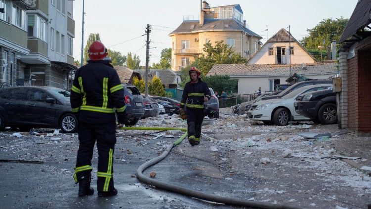 Kyiv nach einer russischen Luftattacke