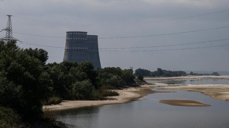 International Atomic Energy Agency (IAEA) members examine Zaporizhzhia Nuclear Power Plant in Enerhodar