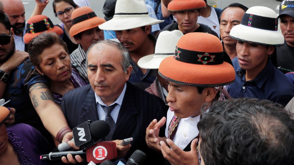 Il capo dei negoziatori della Comunità di Fuerabamba 