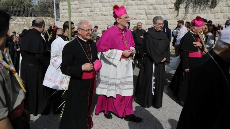 Celebração do Domingo de Ramos em Jerusalém com Dom Pizzaballa
