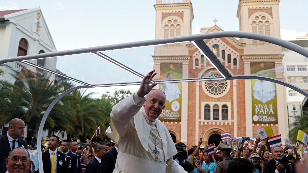 Viaje Apostólico del Papa Francisco en Tailandia.