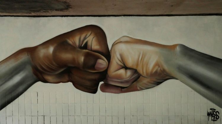 Obra de Nathan Murdoch contra o racismo