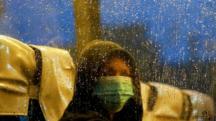 Soziale Distanzierung in Manila