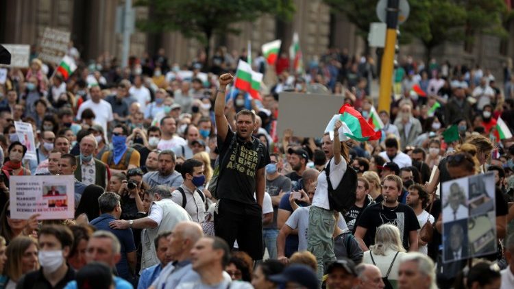 Manifestations anti-gouvernementales à Sofia