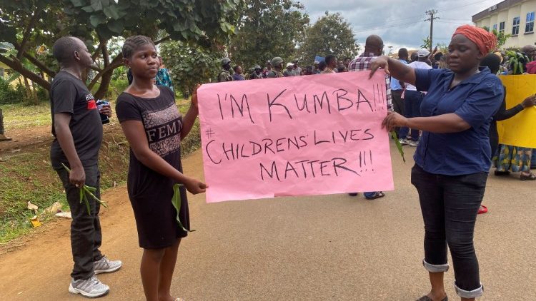 Advocating for children in the city of Kumba, an English-speaking part of Cameroon.