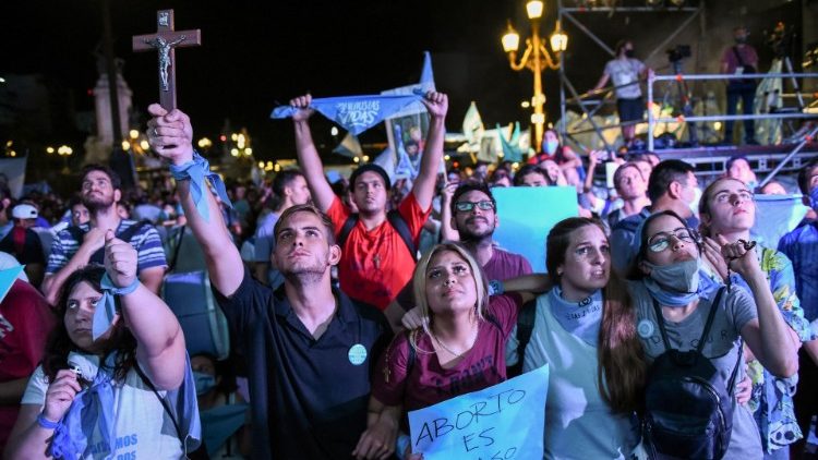 Demonstration von Lebensschützern am 30. Dezember vor dem Senat