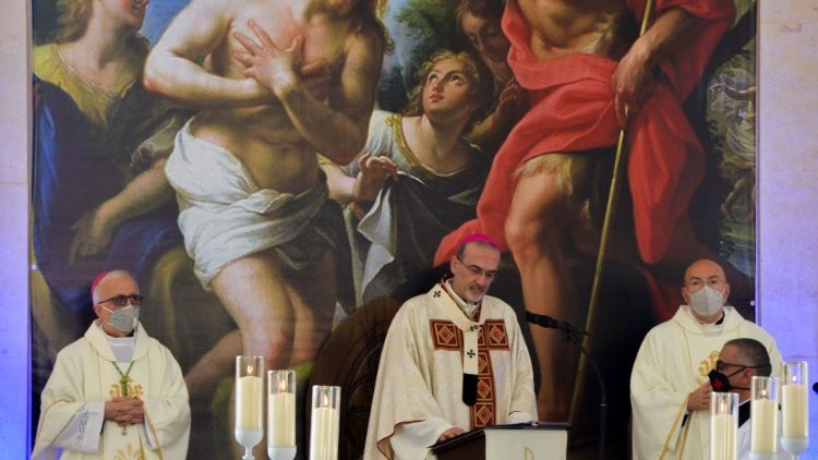 No dia 9, Patriarca celebrou na Igreja do Batismo, às margens do Jordão