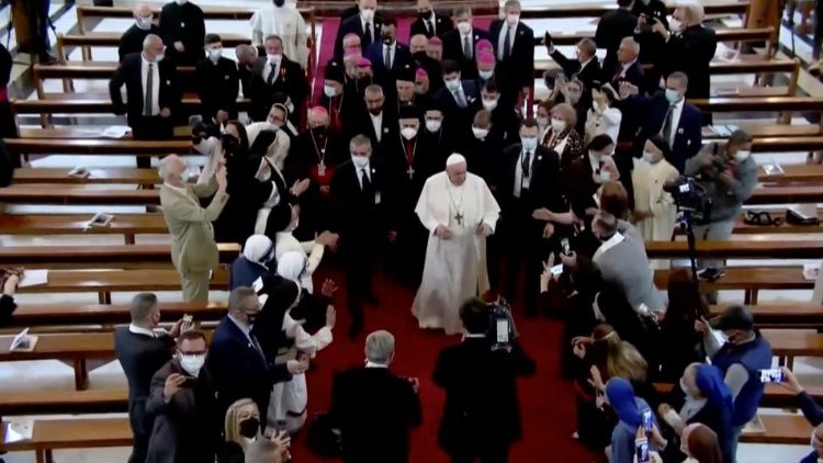 Saludando al Obispo de Roma