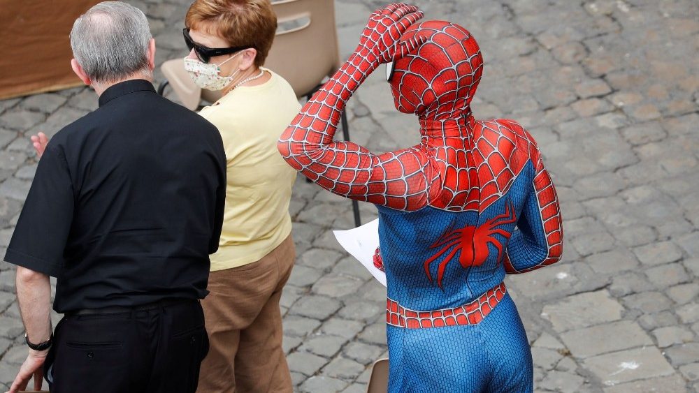 O Homem-Aranha na Audiência Geral