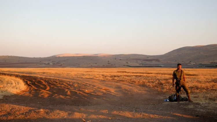 Israelischer Soldat an einem Checkpoint im Westjordanland