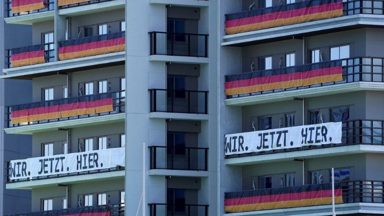 Quartier der deutschen Mannschaft in Tokio