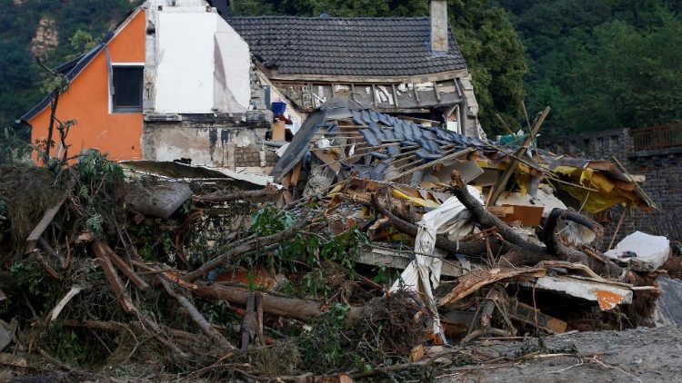 Die Gemeinde Schuld an der Ahr nach dem Hochwasser vom Sommer 2021