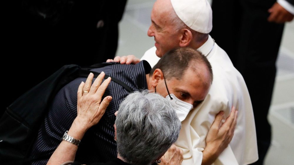 Záber z generálnej audiencie 22. septembra 2021