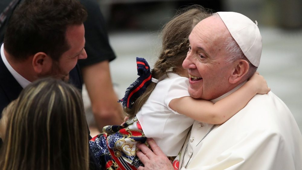 Záber z generálnej audiencie 22. septembra 2021