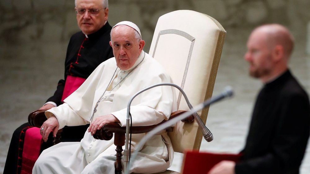 Pápež počas generálnej audiencie 6. októbra 2021